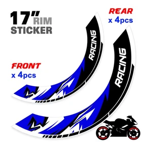 For Yamaha MT10 18-24 23 22 21 20 Wheel Inner Rim Stickers 17 inch S10B Yellow