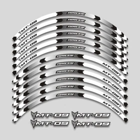For Yamaha MT09 MT-09 TRACER Motorcycle Reflective Rim Wheel Decal Sticker Tape