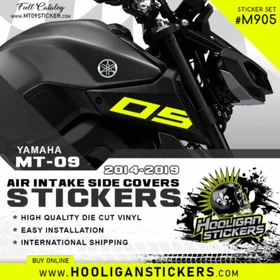 Yamaha FZ-09 MT-09 BIG 2014-2016 air intake side cover sticker [M905]