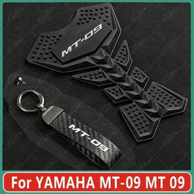 Motorcycle Oil Gas Tank Pad Decal Sticker Keychain Sets For YAMAHA MT-09 MT 09