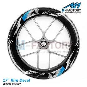 S03 17'' Rim Sticker Strip Tapes Vinyl Decal For Yamaha MT01 MT10 MT09 MT07