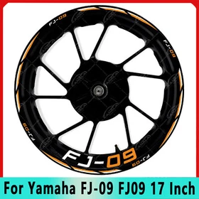 Motorcycle Wheel Hub Rims waterproof reflection decal For Yamaha FJ-09 17 Inch