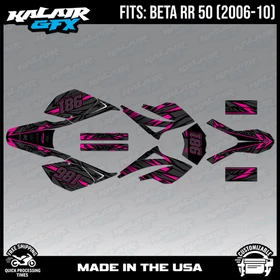 Graphics Kit for Beta RR50 (2006-2010) Twitch Series - MAGENTA
