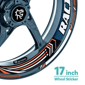 Racing BP 17 inch Rim Wheel Stickers Decals For Kawasaki Ninja 650R 06-21 20 19