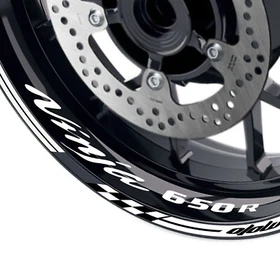 Rim Decor Sticker 17'' Wheel Check Pattern For Kawasaki NINJA 650R 2006-2018 17