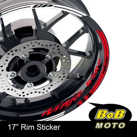 ORANGE AA01 17" Wheel Rim Decals Sticker For Kawasaki NINJA 650R 06-18 15 16 17