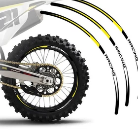 Red Dirt Bike MX Wheel Rim Sticker R02B For Honda CRF 250F 25 24 23 22 21 20 19