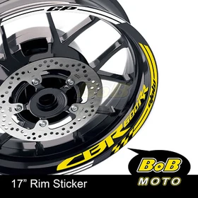 17" Red Rim Wheel Decals Stickers AA02 For Honda CBR600RR 03-20 15 16 17 18 19