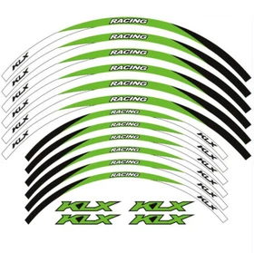 21" 18" RIM WHEEL STICKERS STRIPES FOR KAWASAKI KLX 400/R 450R 230/R 300/R