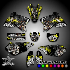 Suzuki DRZ 400 400S 400E 2000 - 2016 GRAPHICS KIT DECALS OUTLAW