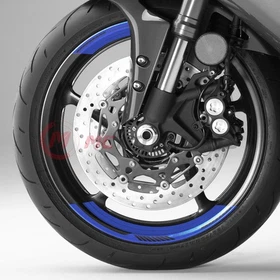 Wheel 17'' ROBOTIC 8pcs Rim Stickers For Yamaha YZF R1 R6 FJR1300 XSR900 MT-10