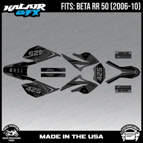 Graphics Kit for Beta RR50 (2006-2010) Screech Series - SMOKE