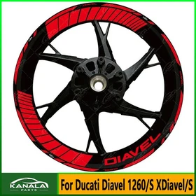 For Ducati Diavel 1260/S XDiavel/S 17" Wheel Hub Decal Rim Decoration Waterproof