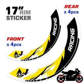 For Suzuki SV 650X 19-20 0 Wheel Inner Rim Stickers 17 inch S10B Blue