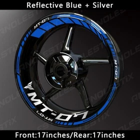Reflective Motorcycle Wheel Sticker Rim Tape Decals Fits For YAMAHA MT07