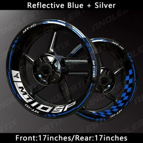Reflective Motorcycle Wheel Sticker Rim Tape Decals Fits For YAMAHA MT10SP