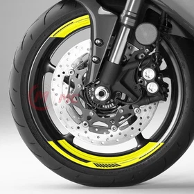 Wheel 17'' ROBOTIC 8pcs Rim Stickers For Yamaha YZF R1 R6 FJR1300 XSR900 MT-10