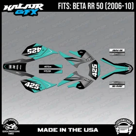 Graphics Kit for Beta RR50 (2006-2010) Screech Series - TEAL