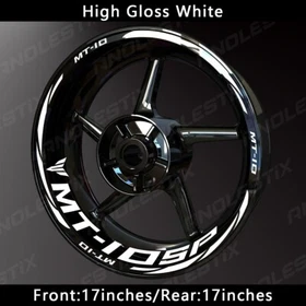 Reflective Motorcycle Wheel Sticker Rim Tape Decals Fits For YAMAHA MT10SP