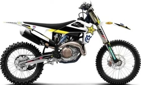 Factory Effex 2020 Factory Rockstar Husqvarna Graphic Kit - Motocross Dirt Bike