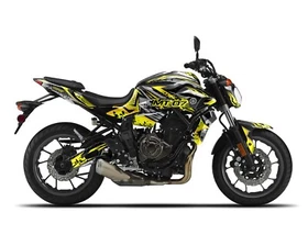 Complete Graphic Kit Decal Sticker "Wrath" For Yamaha MT07 MT-07 2014-2023