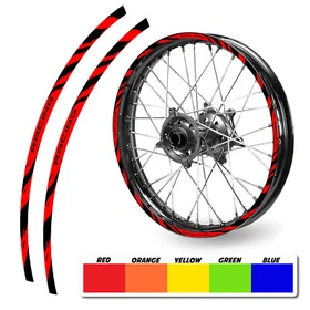 21''&19'' W02B Dirt Bike Strips Rim Sticker Decal For Yamaha YZ 450F 2014-2021