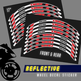 Retroreflective Red Colored Strips Sticker SH19 For Honda CB1100 EX RS 2014-2020