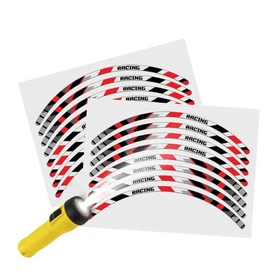 Red Pattern Reflective Decal Stickers SH13 For Yamaha YZF R1M 15-20 19 18 17 16