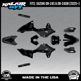 Graphics Kit for Suzuki DR-Z4S DR-Z4SM DRZ4SM 2025 2026 Evader-SMOKE