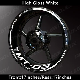 Reflective Motorcycle Wheel Sticker Rim Tape Decals FitsFor YAMAHA MT03
