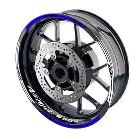 Blue AA01 17 inch Rim Decal Wheel Sticker For Kawasaki NINJA 650R 06-23 22 21 20