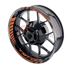 Orange Wheel Rim Sticker Model Kit For Yamaha 17 inch Wheel Motorcycles