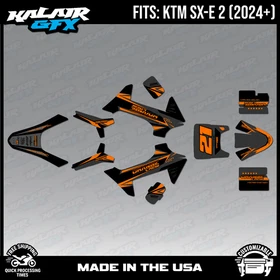 Graphics Kit for KTM Electric Mini SXE2 (2024+) OG Crew Series - Orange Shift