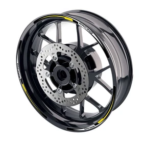 Green RUSH2 Wheel Sticker 17 inch Rim For Kawasaki Z800 13 14 15 16 17 18