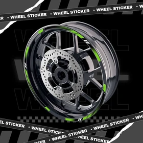 Green 17 Inch Outer Rim Sticker Stripe Decal D01B For Ducati STREETFIGHTER V4 S