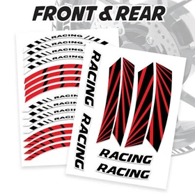 TTIN 17'' Rim Wheel Stickers Decal Kit For Yamaha YZF-R1M 15-20 19 18 17 16