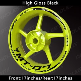 Reflective Motorcycle Wheel Sticker Rim Tape Decals Fits For YAMAHA MT07