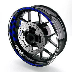 Aqua GP01 Racing 17" Rim Wheel Sticker For  Yamaha YZF-R1M 15 16 17 18 19 20