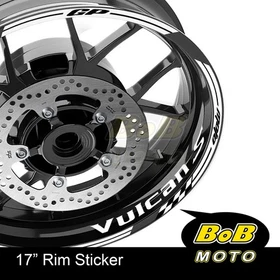 17" Purple Rim Wheel Decals Stickers AA02 For Kawasaki VULCAN S 650 15-20 18 19