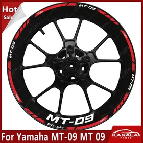 For Yamaha MT-09 MT 09 Motorcycle Accessories wheel decals rim stickers stripe