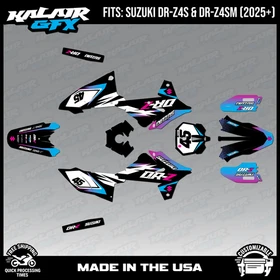 Graphics Kit for Suzuki DR-Z4S DR-Z4SM DRZ4SM 2025 2026 Division-MAGENTA