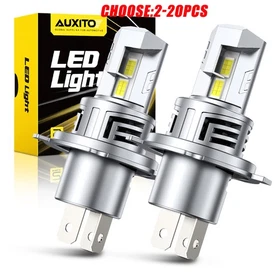 AUXITO H4 9003 HB2 LED Headlight Bulbs High Low Beam 6500K White Fanless 2-20X