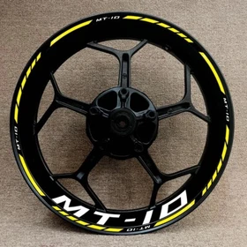 For YAMAHA MT10 MT-10 17 inch Wheel Hub Rim Decorative Decal Reflective Sticker
