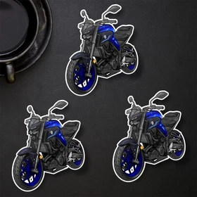 Yamaha MT-03 2020-2025 Stickers - Set of 3 Kiss-Cut Motorcycle Decals