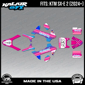 Graphics Kit for KTM Electric Mini SXE2 (2024+) Split Series - Magenta