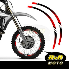 RED Digital Wheel Stickers Decals Dirt Bike For Honda CRF 450L 2019-2020 19 20