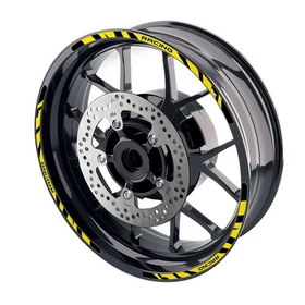 Yellow WILD2 Wheel Sticker 17 inch Rim For Yamaha MT03 18 19 20