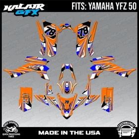 Graphics Kit for Yamaha ATV YFZ50 YFZ-50 (All Years) Klutch - ORANGE
