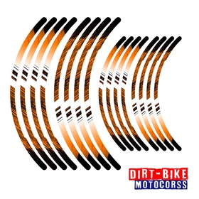STRIPE05 Dirt Bike Wheel Rim Stickers For Suzuki DR200S DR 200S 2015-2020