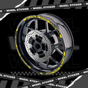 Green 17'' Rim Wheel Sticker Decal Strip Tape W01B For Yamaha MT07
